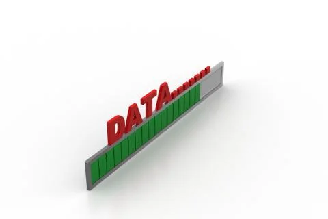 Loading data Free Stock Illustration