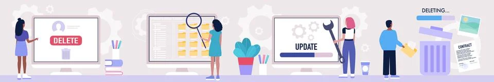 Loading data Stock Illustration