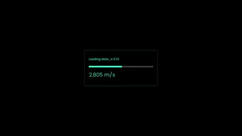 Loading data minimal lines progress bar animation isolated on black background Stock Footage 343845323
