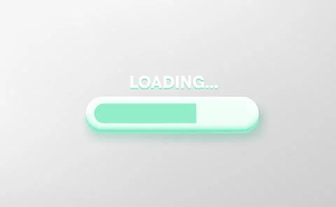 Loading data on site. 3d vector illustration 스톡 일러스트