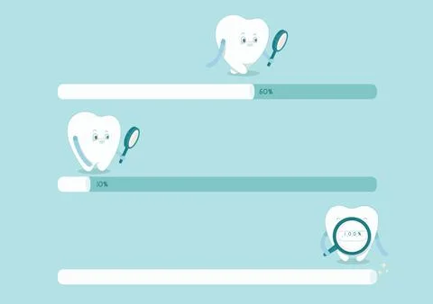 Loading to dental vector Stock Illustration