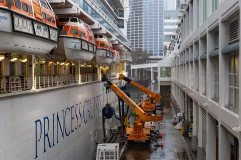 Loading Dock at the Canada Place Stock Photos