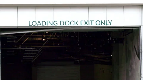 Loading Dock Exit Stock Footage 237841920