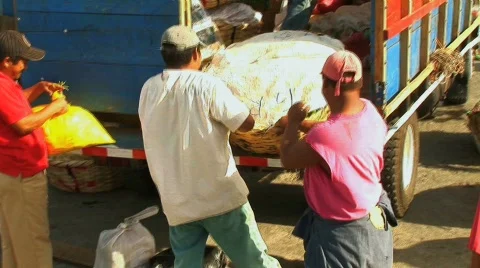 Loading dock in Nicaragua Stock Footage 401113