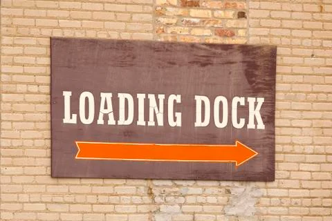 Loading Dock Sign Stock Photos