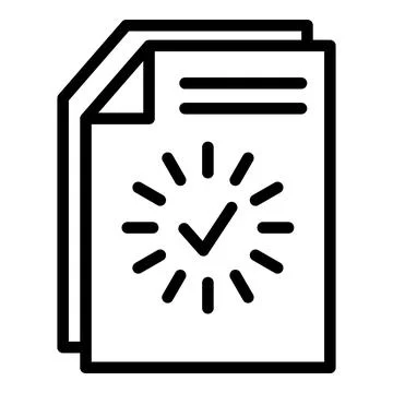 Loading document icon, outline style イラスト素材
