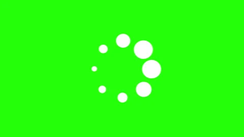 Loading dots animation on a green screen background Stock Footage 311104970