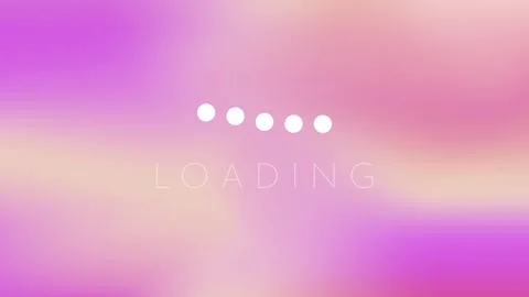 Loading dots bouncing up and down with a smooth gradient background 스톡 동영상 311554344