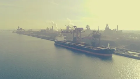 Off loading in Dunkerque, France Stock Footage 103796199
