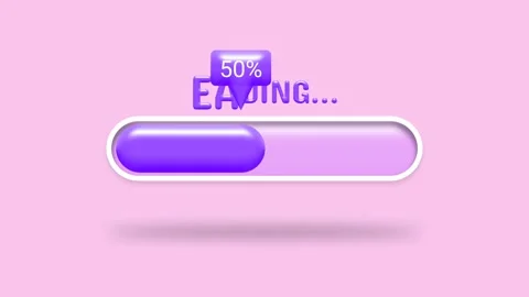 Loading easter sign on pink colour background. Stock Footage 266787910