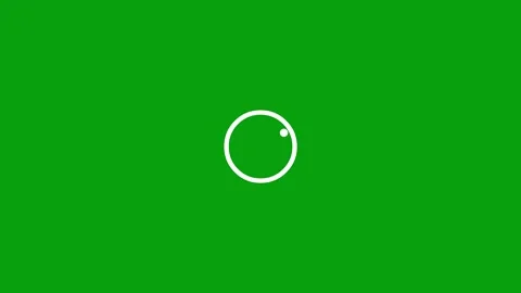 Loading effect with circling dot particles on green screen background Stock Footage 270447303