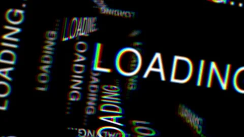 LOADING Fly Through 3D Text Keyword Animation. Stock Footage 323183630