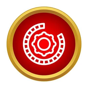 Loading gear progress processing icon indicator symbol 库存插图