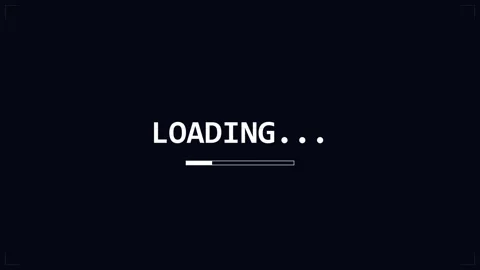 Loading glitch digital progress bar with futuristic distortion and cyber erro Stock Footage 345655640