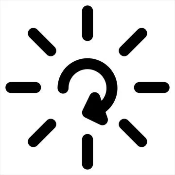 Loading glyph icon vector illustration isolated on white background Stock Illustration