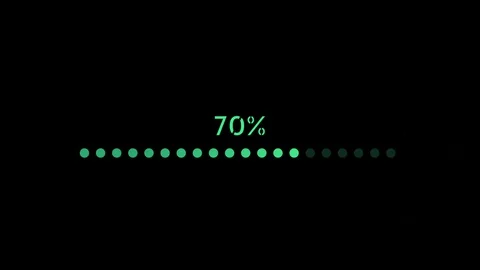 Loading Green bar isolate on a black background.  Stock Footage 128628302