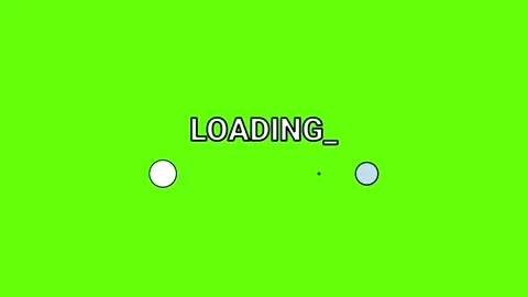 Loading green screen dots Video stock 294678215