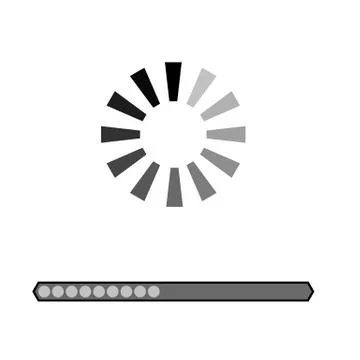 Loading Grey Icon Illustrazione stock