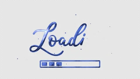 Loading Handwriting Animation Blue 4K Transparent Background Stock Footage 338208242
