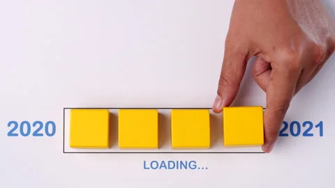 Loading happy new year 2020 to 2021. Vídeo Stock 145542984