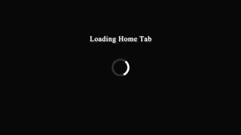 Loading Home Tab Screen With Spinner Stock Footage 331931661