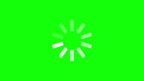 Loading icon animation looping on green screen Vídeos de archivo 297656206