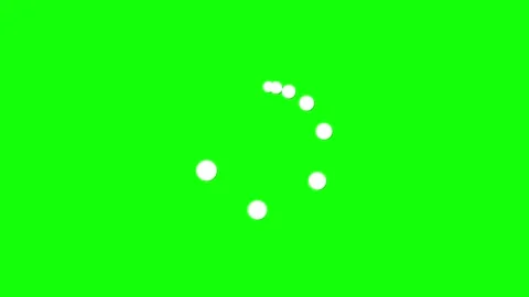 Loading icon animation looping on green ... | Stock Video | Pond5