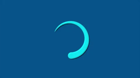 Loading icon animation.Network loading circle animation. Stock Footage 301700932