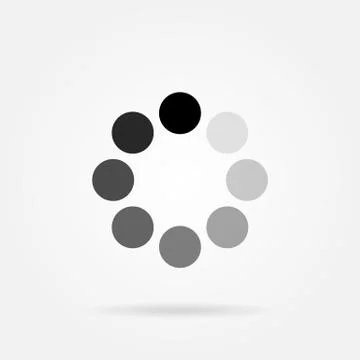 The loading icon. Buffering, download symbol. logo. Stock - Vector illustration. Stock Illustration