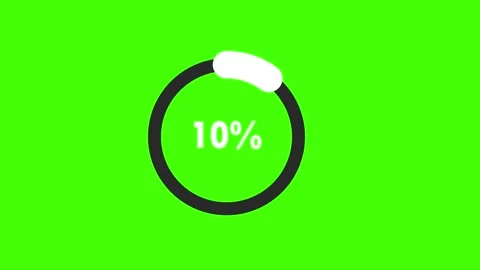 Loading icon circle percentage Stock Footage 277014074