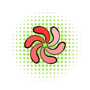 Loading icon in comics style Stock Illustration