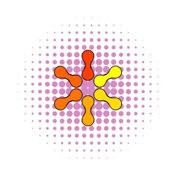 Loading icon in comics style Stock Illustration