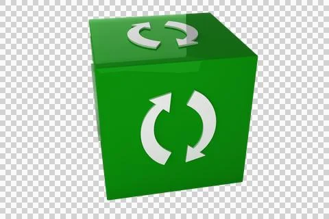 Loading icon on cube Stock Illustration