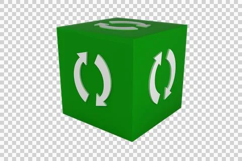 Loading icon on cube Stock Illustration