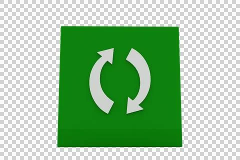 Loading icon on cube Stock Illustration