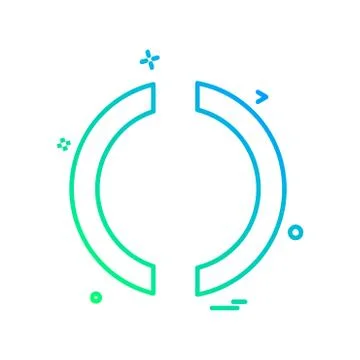 Loading icon design vector Ilustración de archivo