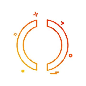 Loading icon design vector Stock Illustration