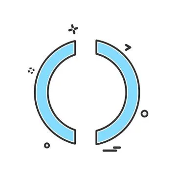 Loading icon design vector 스톡 일러스트