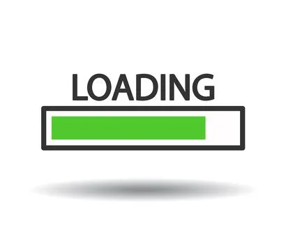 Loading icon flat design. vector illustration Stock Illustration