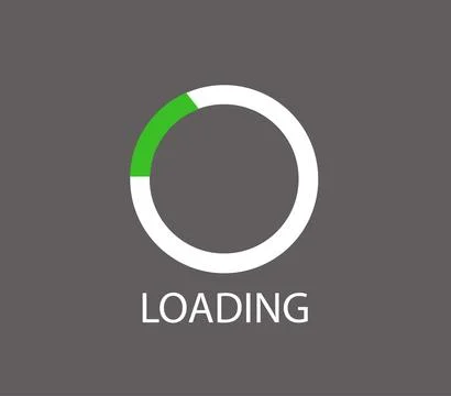 Loading icon flat design. vector illustration Stock Illustration