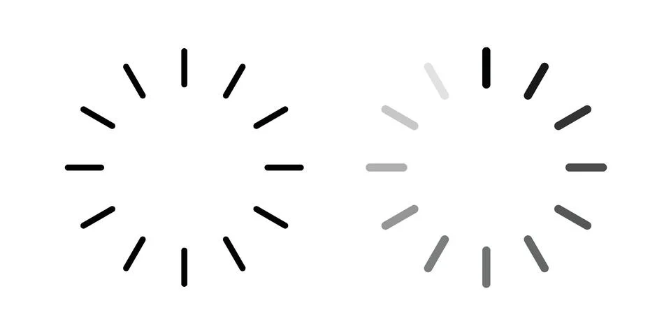 Loading icon graphic element. web icon set Illustrazione stock