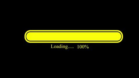 Loading icon loading bar and percentage Futuristic progress loading bar icon Stockillustratie