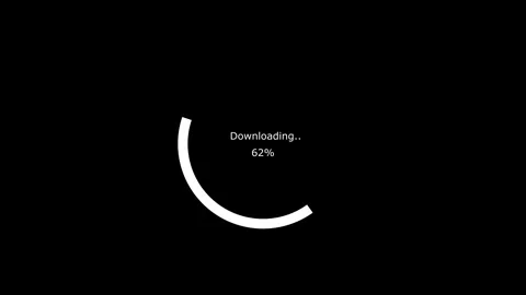 Loading icon with percent options Stock Footage 332881887