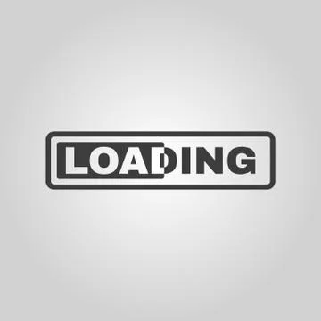 The loading icon. preloader symbol. Flat Stock Illustration