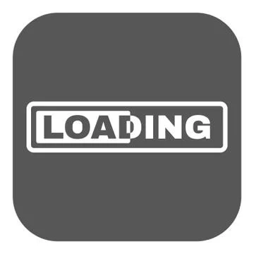 The loading icon. preloader symbol. Flat Stock Illustration