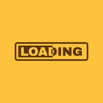 The loading icon. preloader symbol. Flat Stock Illustration