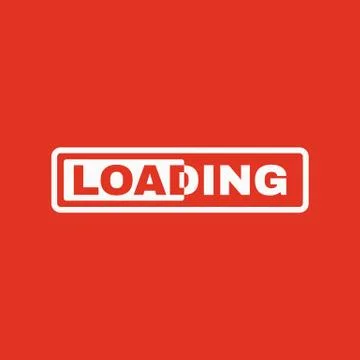The loading icon. preloader symbol. Flat Illustrazione stock