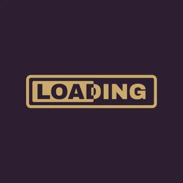 The loading icon. preloader symbol. Flat Stock Illustration