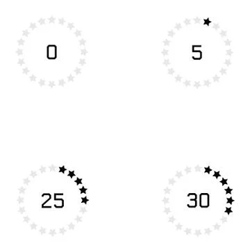 Loading icon set Stock Illustration