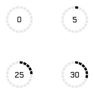 Loading icon set Stock Illustration